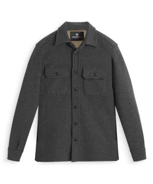 Overshirt - Heavy Double Faced Wool Grey & Camel