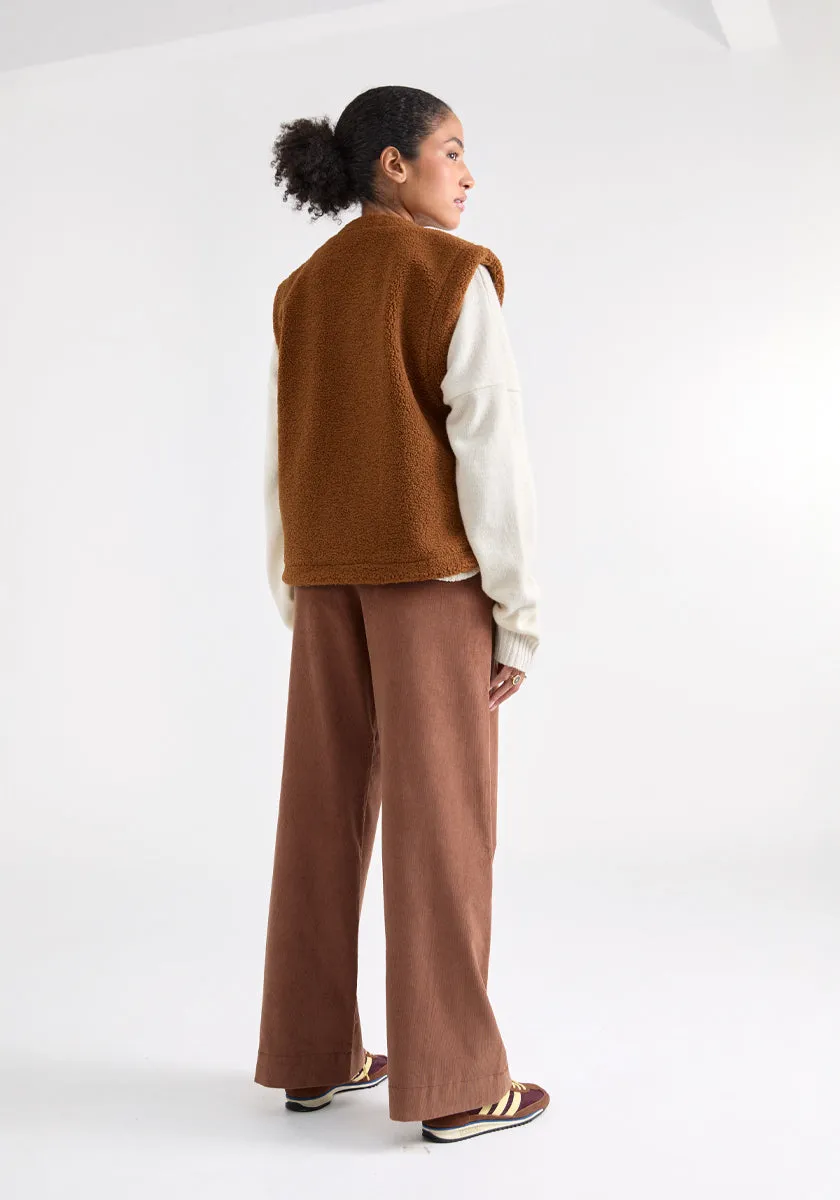 Pantalon LIRIO Velours Chestnut