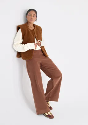 Pantalon LIRIO Velours Chestnut