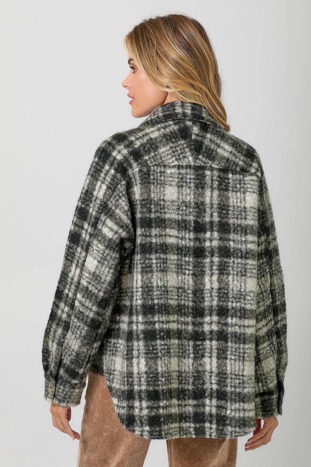 Plaid Button Down Shacket