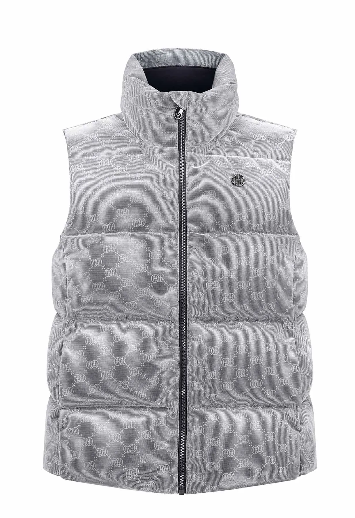 Poivre Blanc W23-1205 Puffer Gilet in Silver