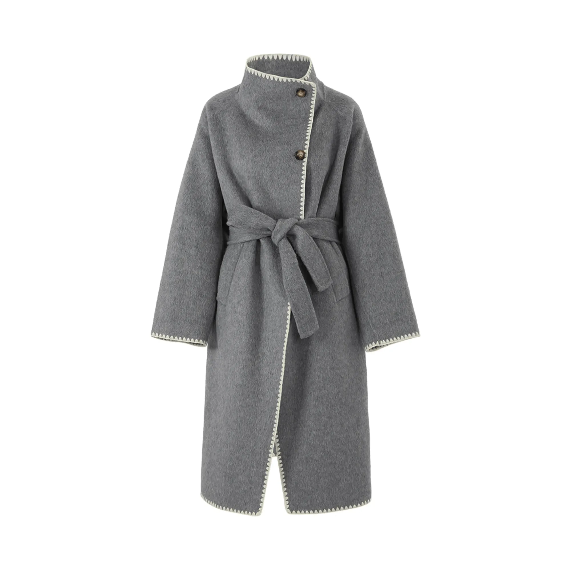 Pre Order:  Double Sided Belted Woolen Coat