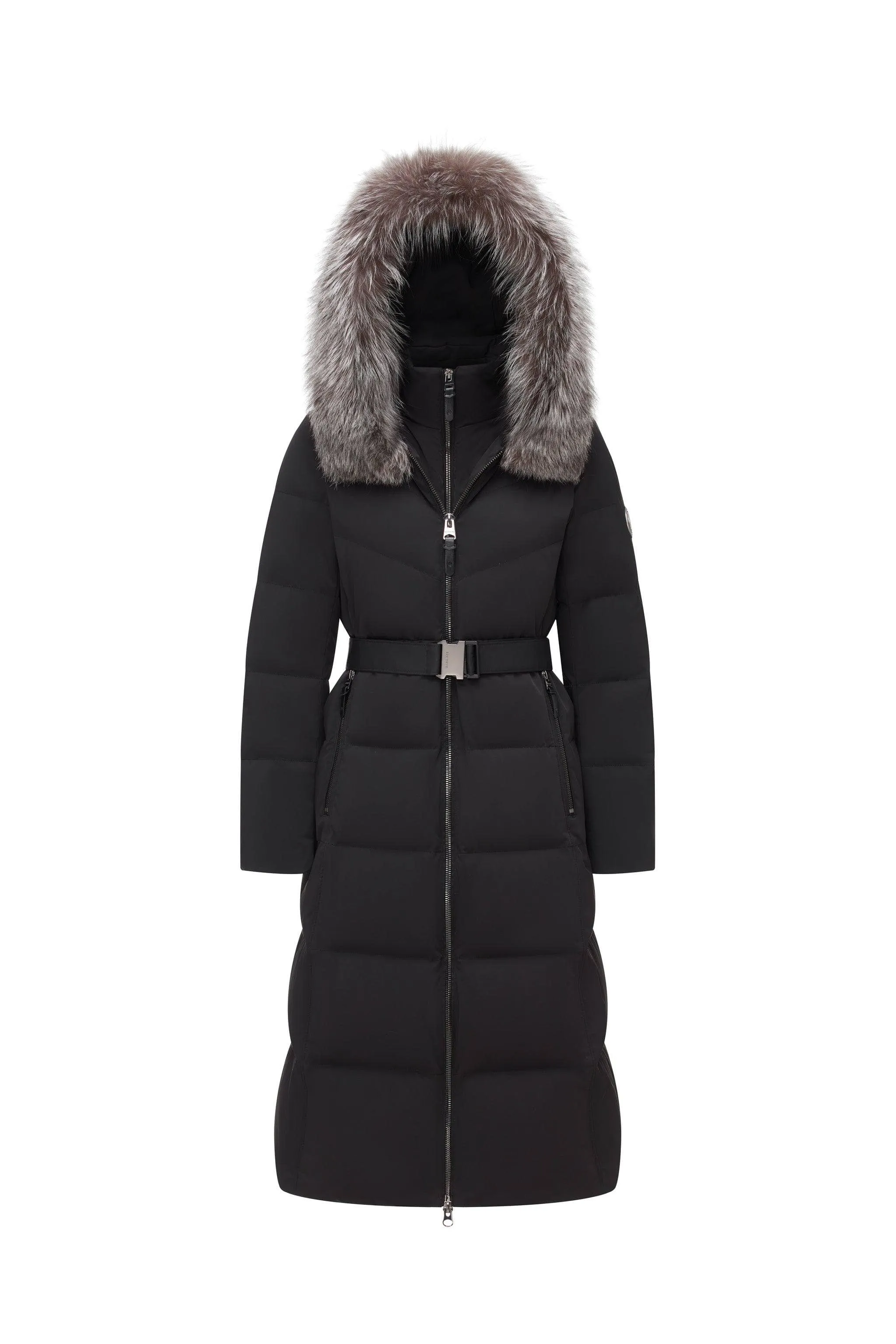 Premium Business Women's Long Goose Down Coat