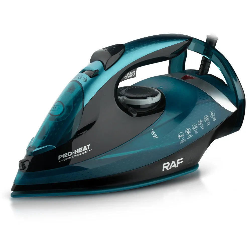 RAF Electric Steam Iron | 2800W | Vertical Steaming | Ceramic Soleplate | Self Cleaning