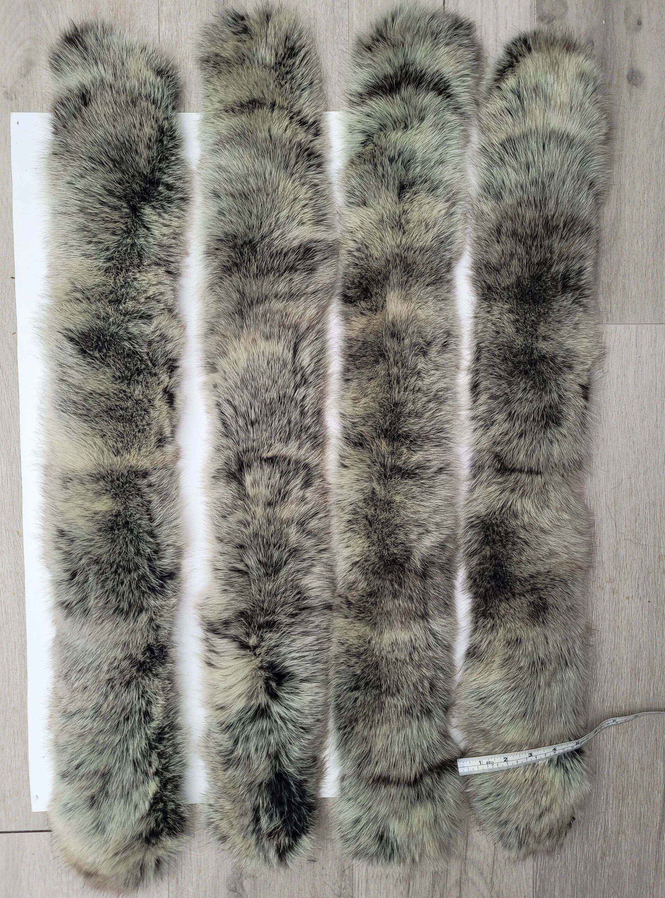 READY to SHIP (not Tail) XL Extra Large Real Fox Fur Trim Hood, Fur collar trim, Fox Fur Collar, Fur Scarf, Fur Ruff, Fox Fur Hood, Jacket