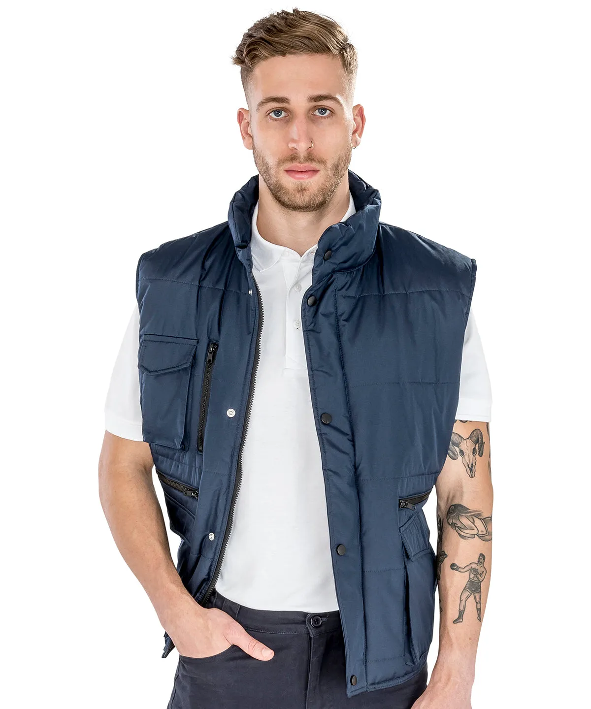 Result Men's Work-Guard Lance Body Warmer Gilet {R127A}