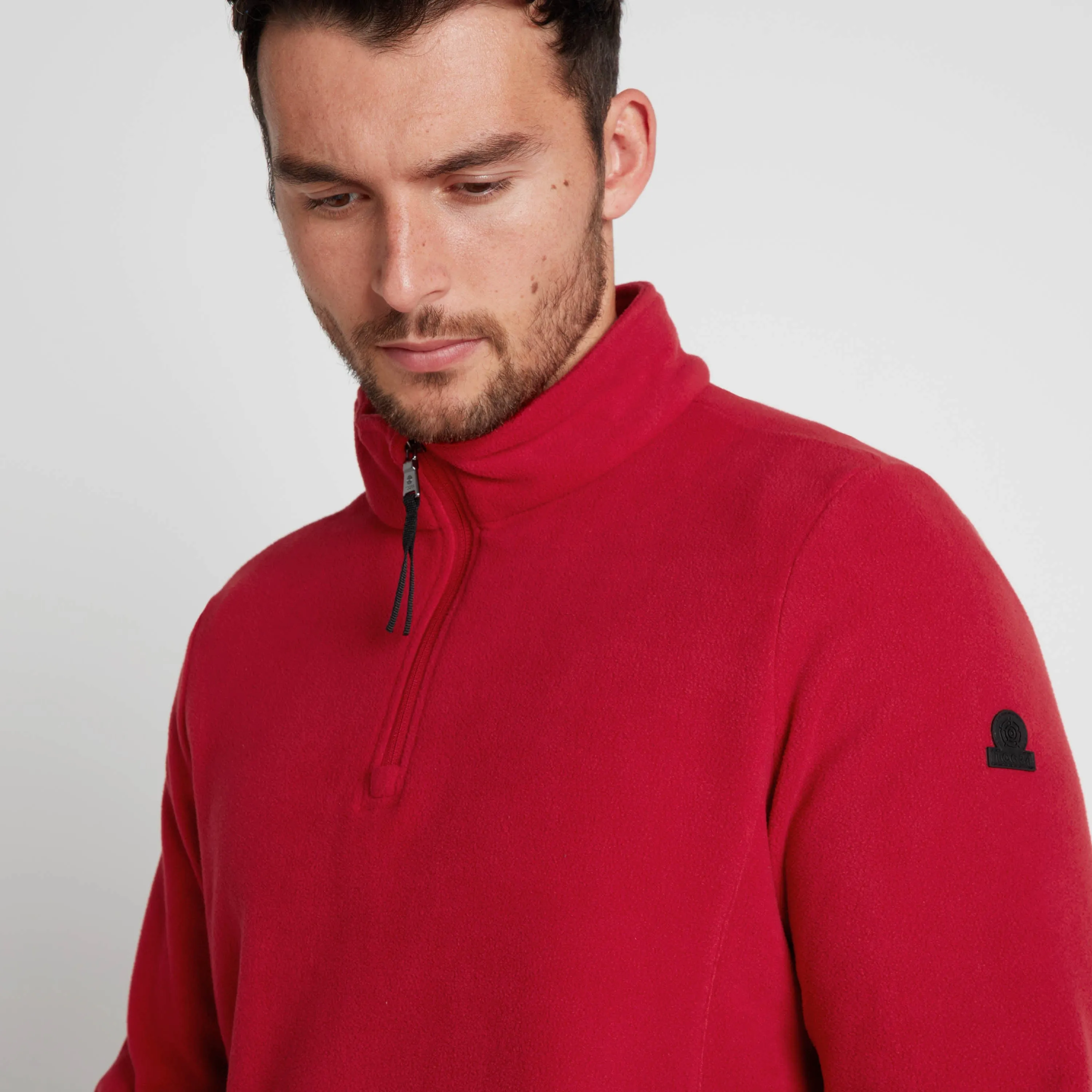 Revive Mens Quarter Zip Fleece - Chilli Red