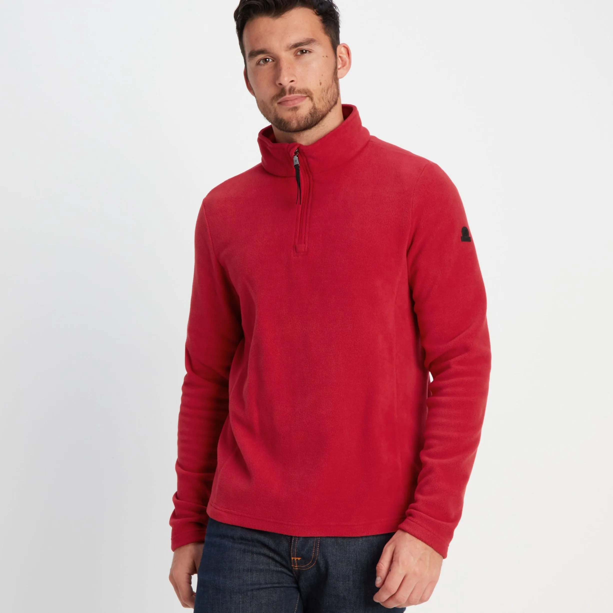 Revive Mens Quarter Zip Fleece - Chilli Red