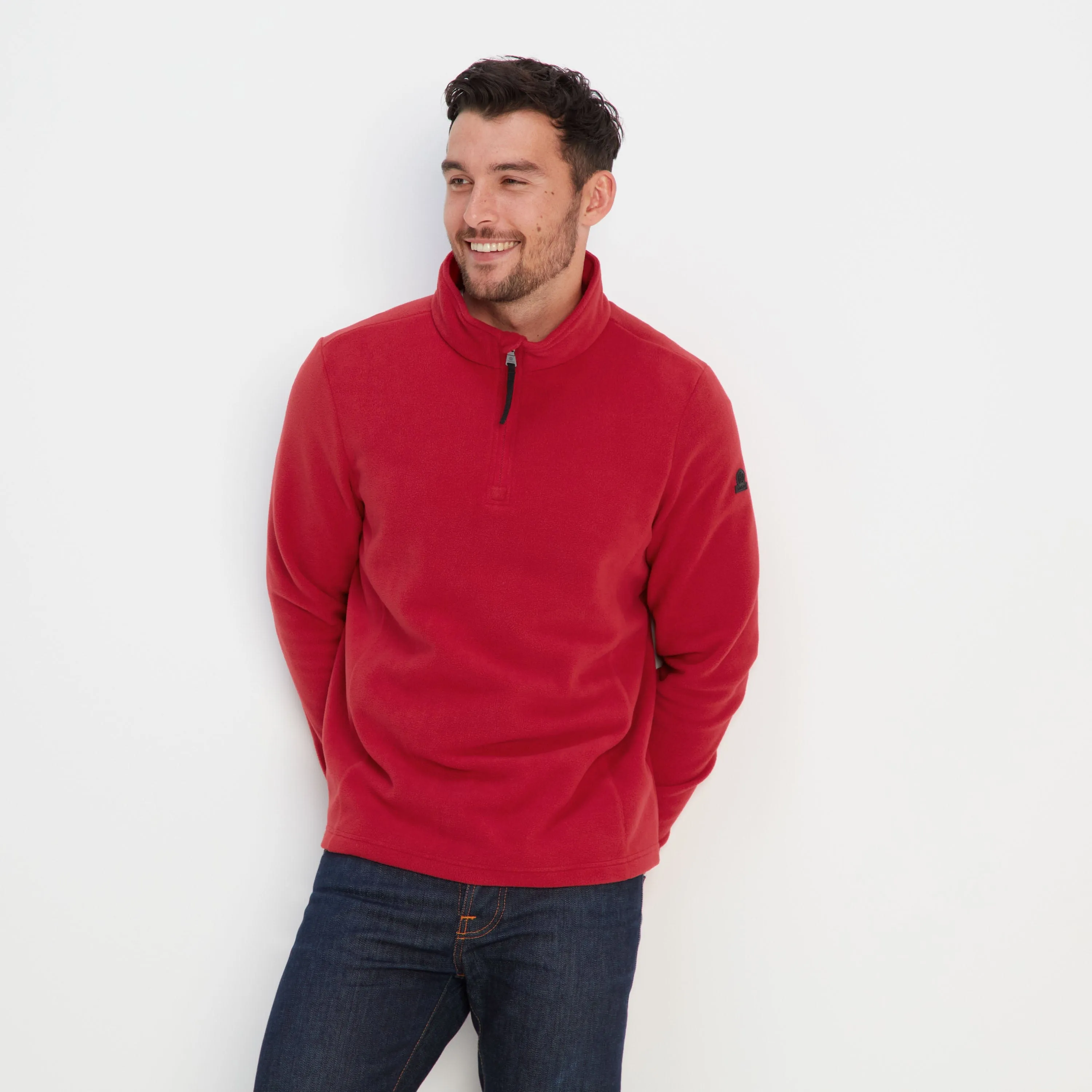 Revive Mens Quarter Zip Fleece - Chilli Red