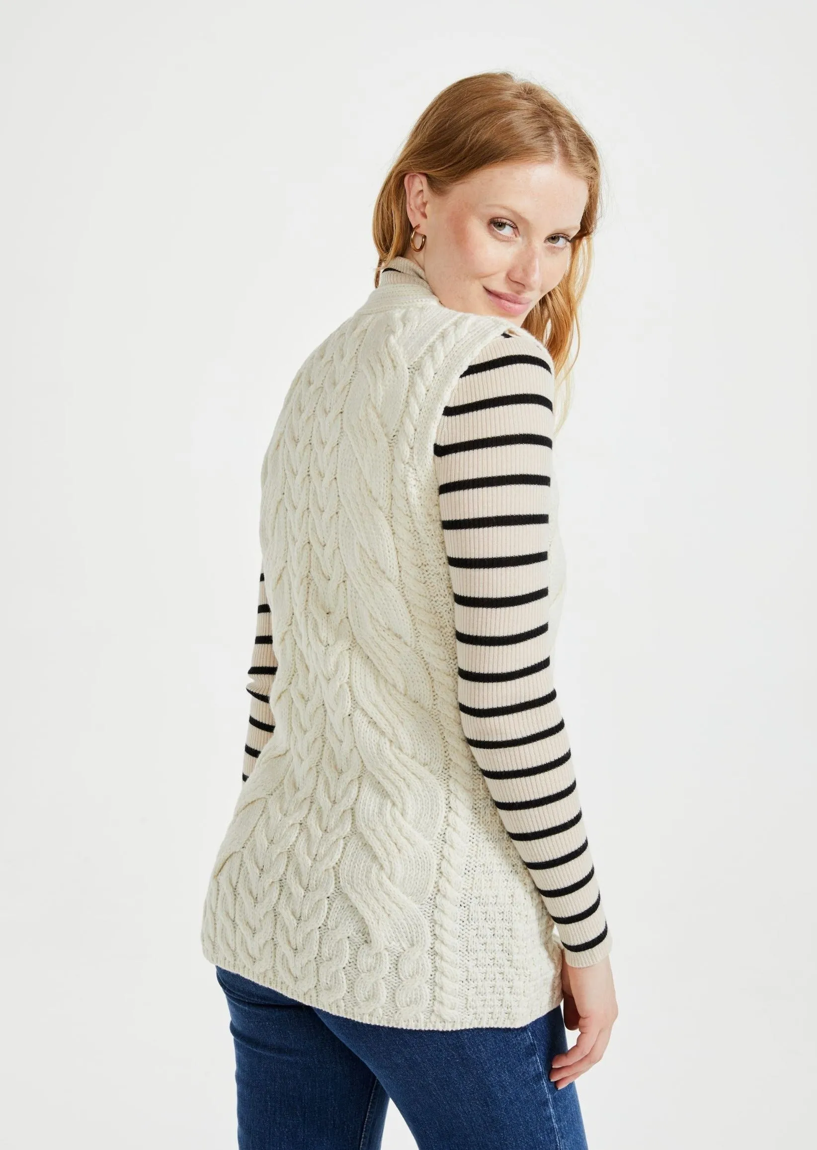 Saoirse Aran Supersoft Cardigan | Natural