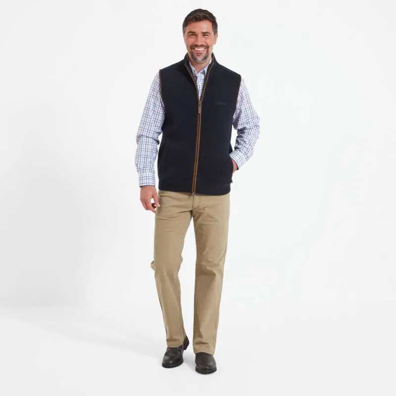 Schoffel Orkney Merino Mens Gilet - Navy