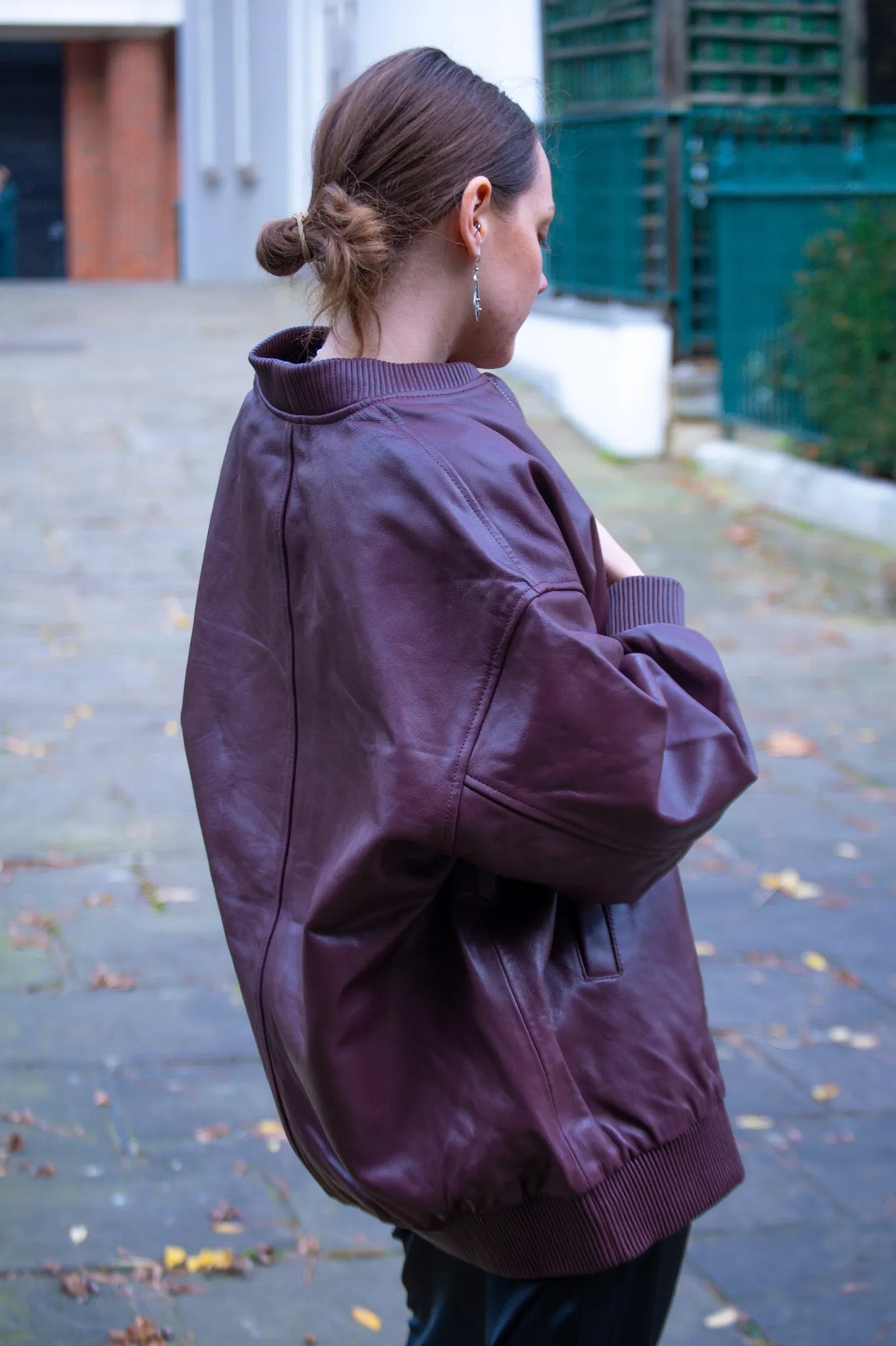 Second Female King Bitter Chocolate Bomber Jacket