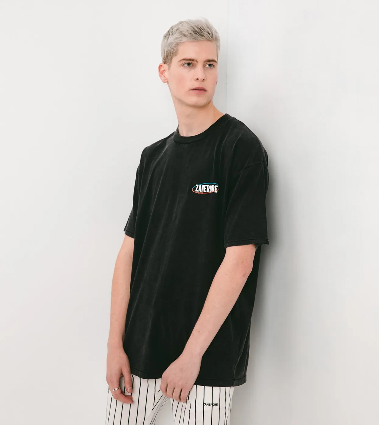 Services Box Tee Black Acid - Sale