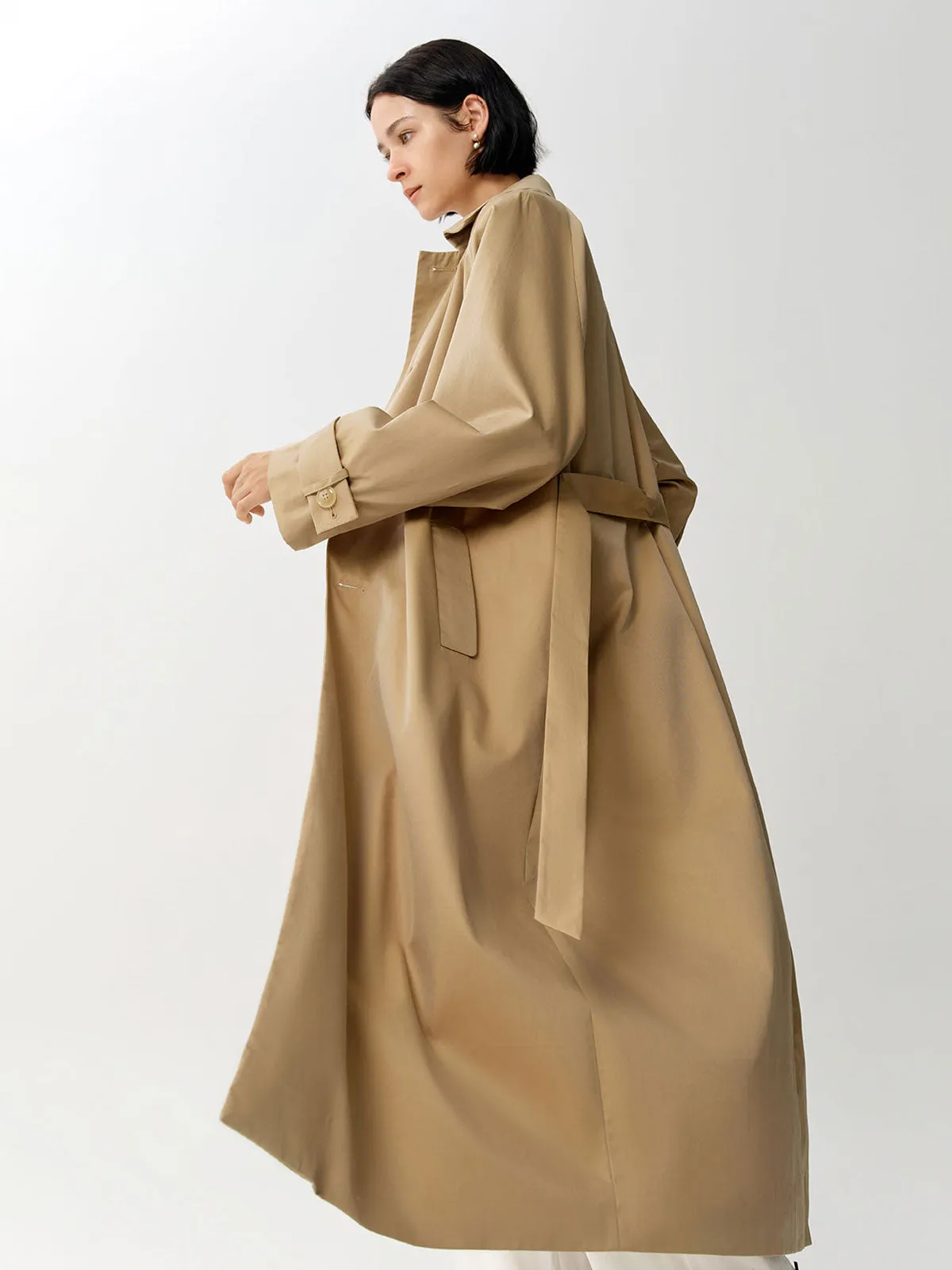 SILKINC Long Trench Coat (Venus silk trench)