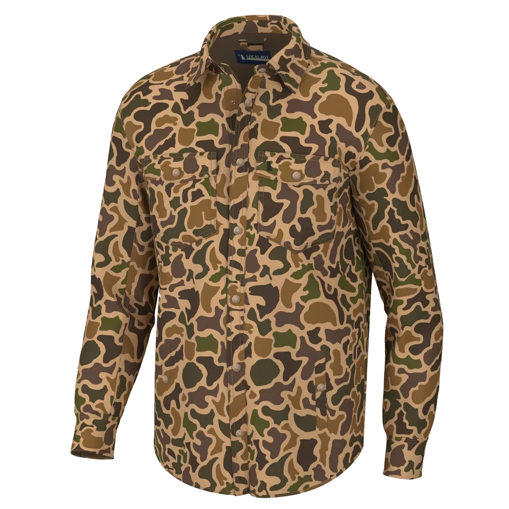 Sportsman's Shacket - Old School Camo