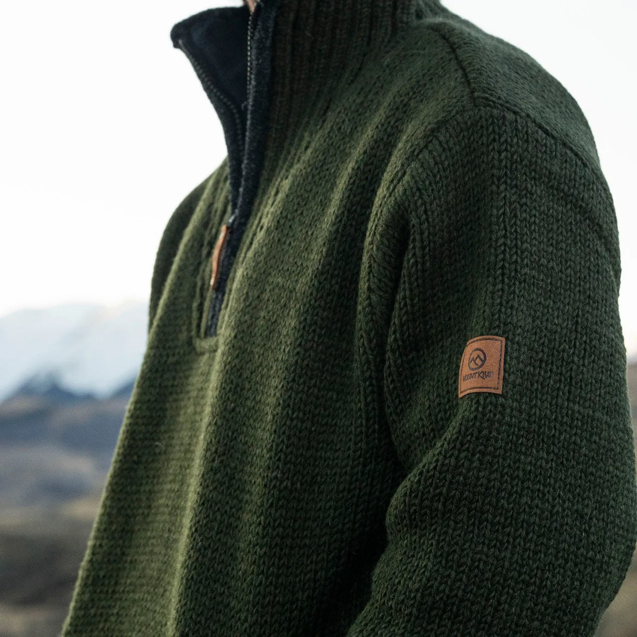 Station Half Zip Men - Forest Green