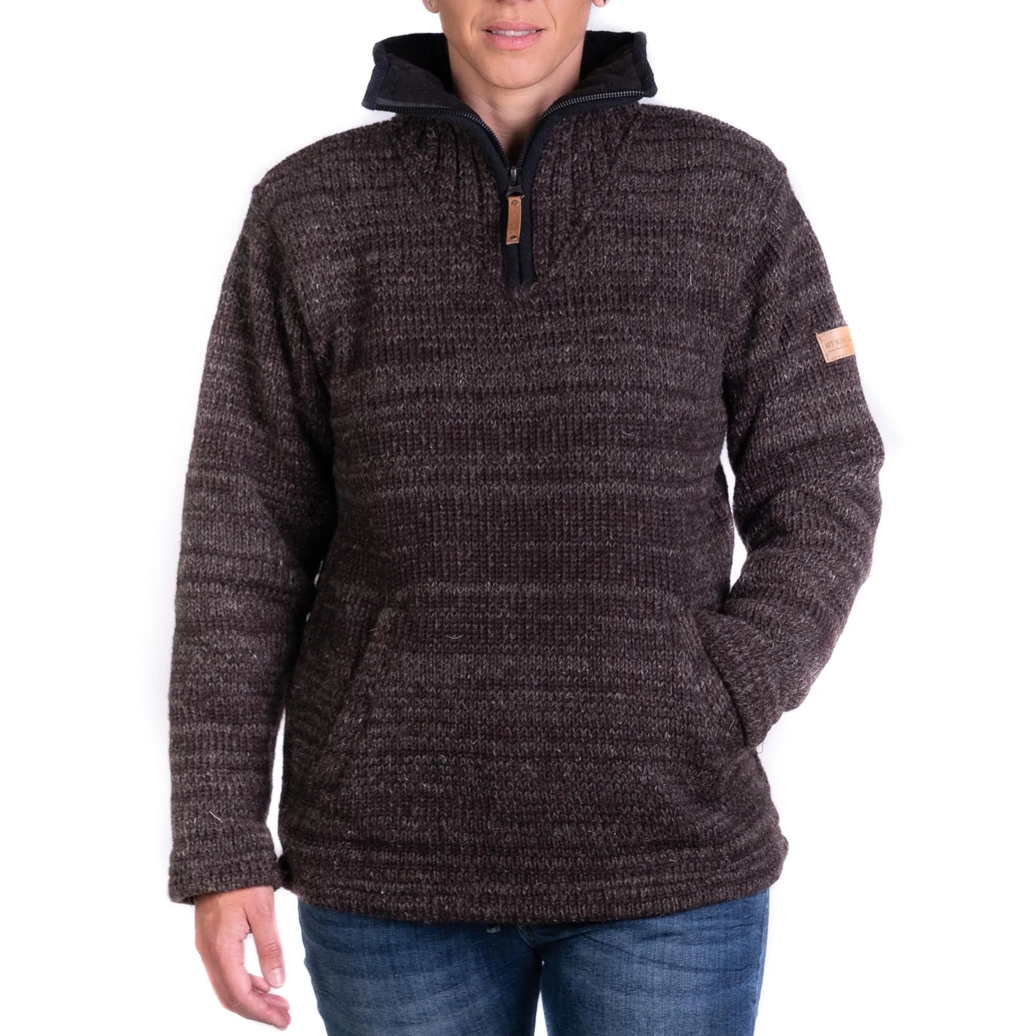 Station Half Zip Women - Brown Mix