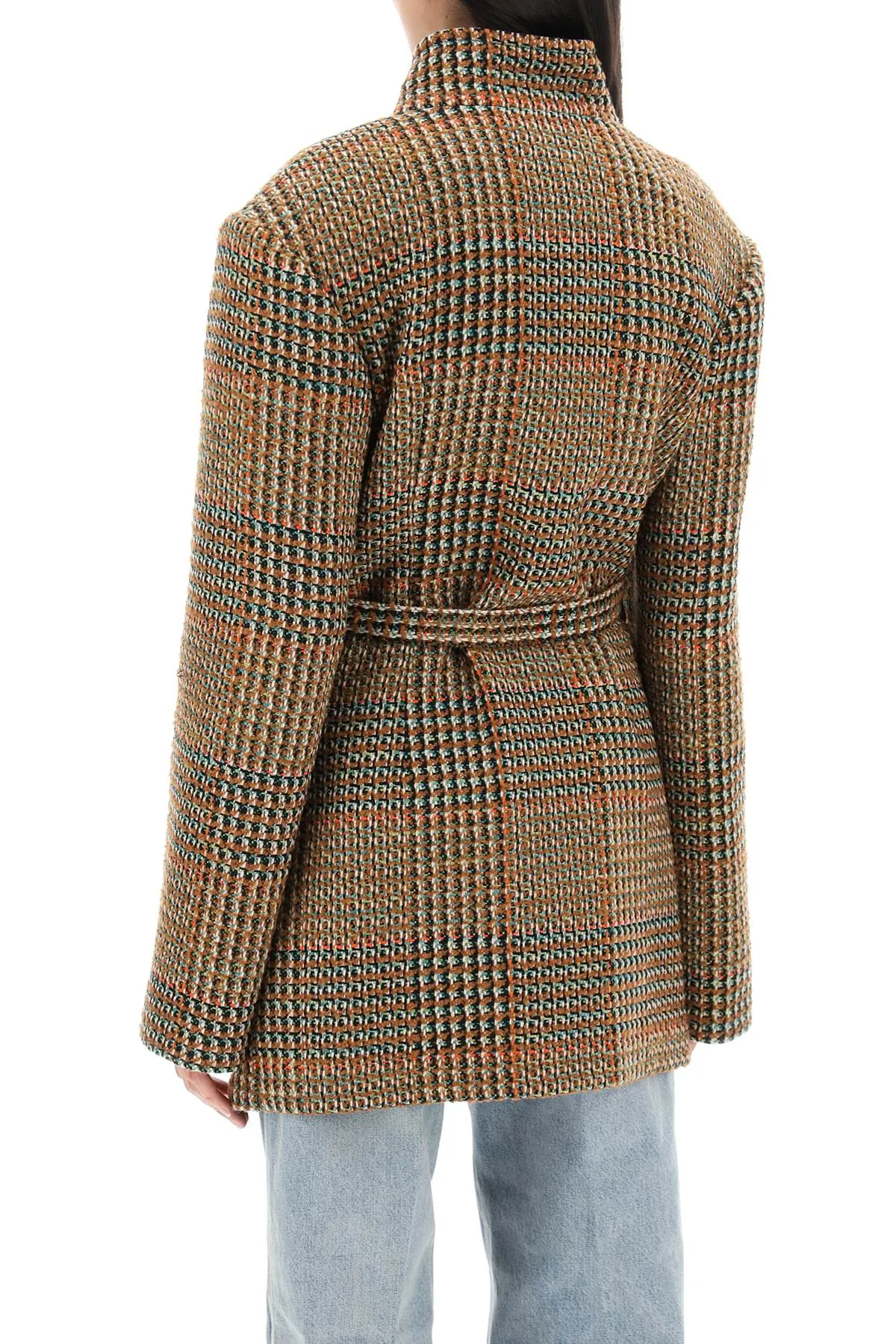 Stella Mccartney Wool Blend Tweed Coat