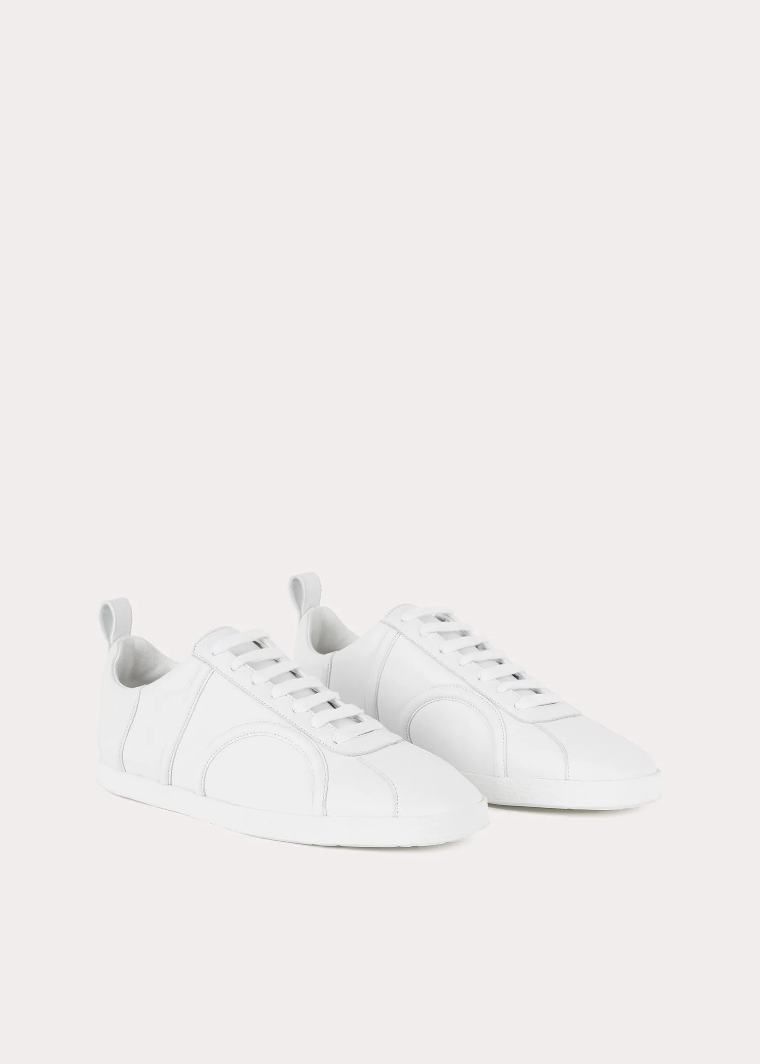 The Leather Sneaker white