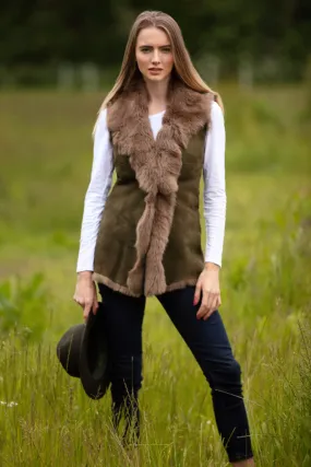 Toscana Long Sheepskin Gilet