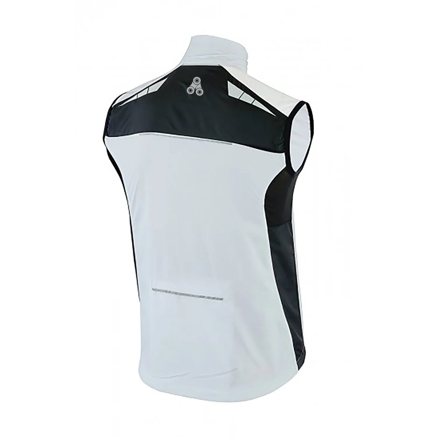 Urban Cycling Windbreaker Vest / Gilet - White & Black