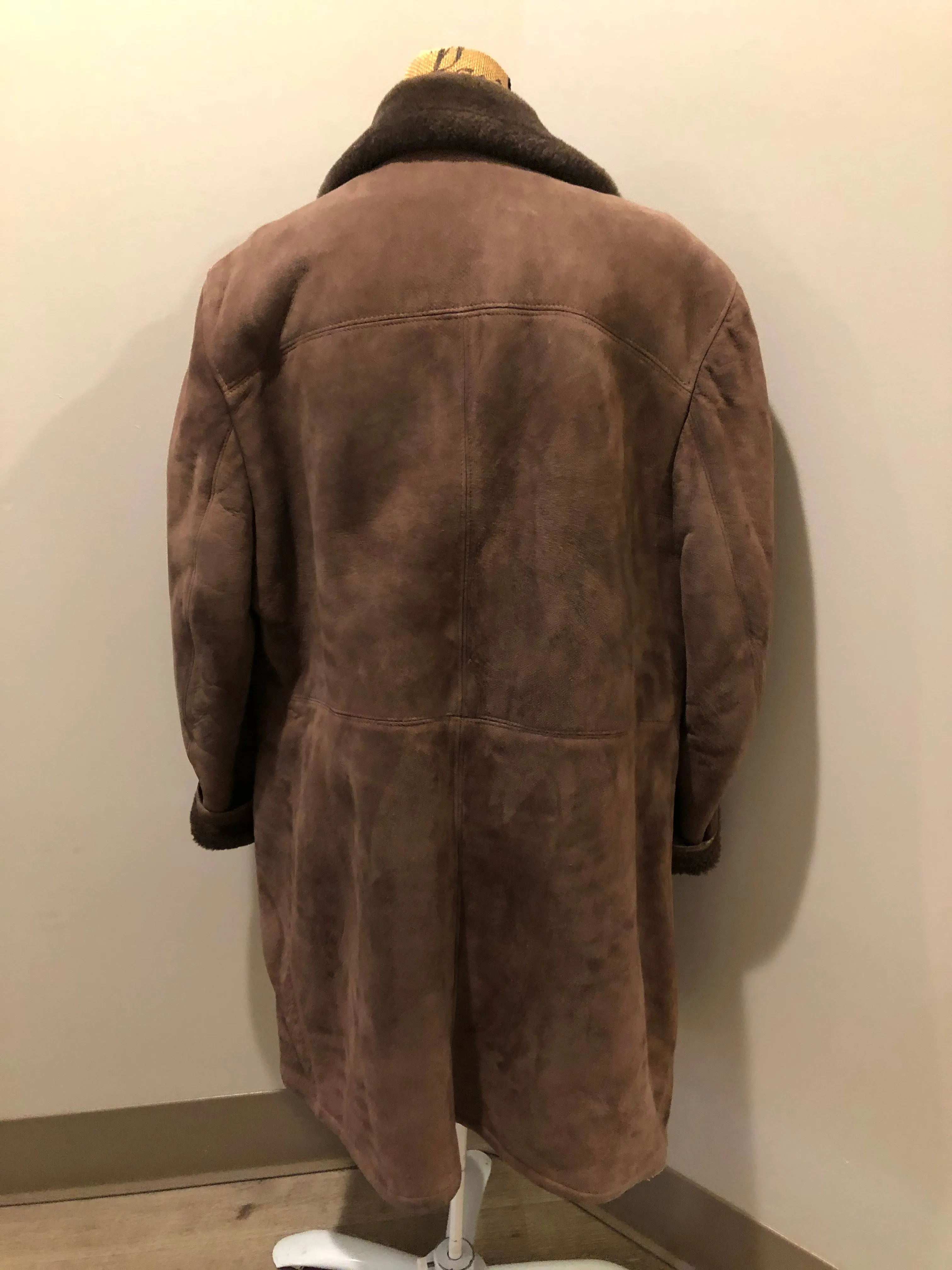 Vintage Bovet Medium Brown Shearling Coat