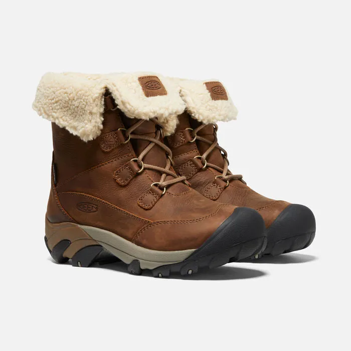 Women's Betty Boot Short Waterproof Brown Shitake