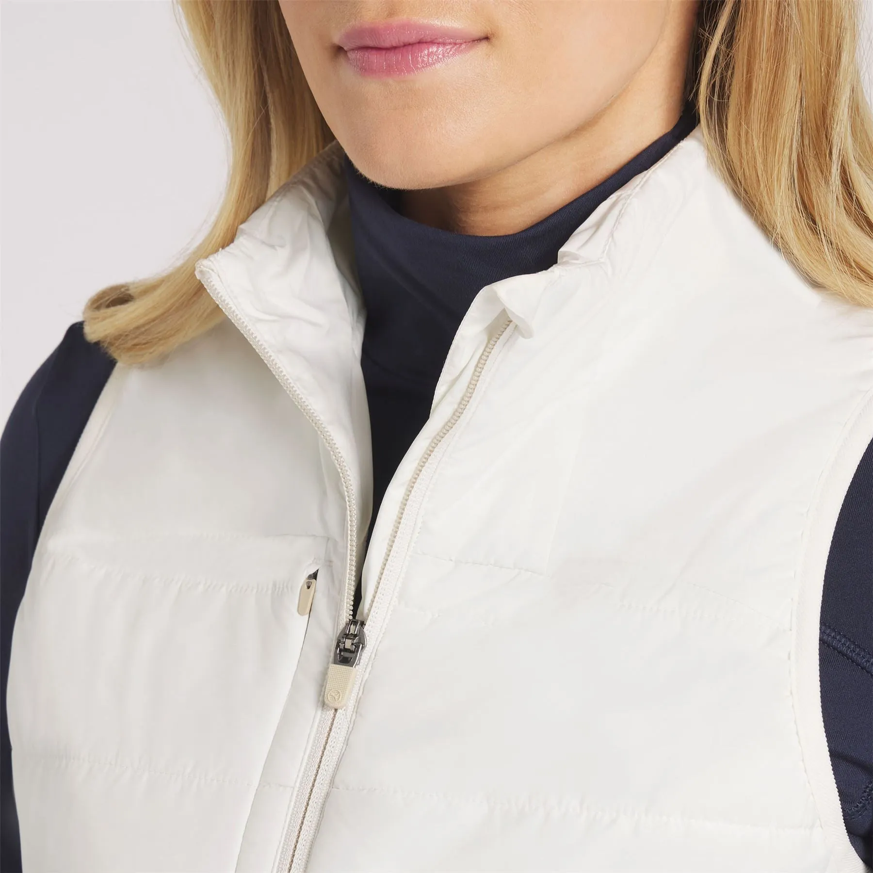 Womens Kyley Quilted Vest Warm White - 2024